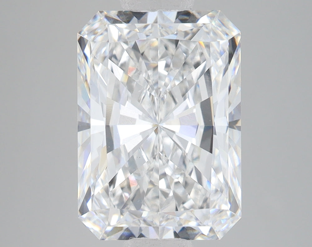 5.03 Carat Radiant Lab Diamond with  Cut Diamond in 14KT  view 1
