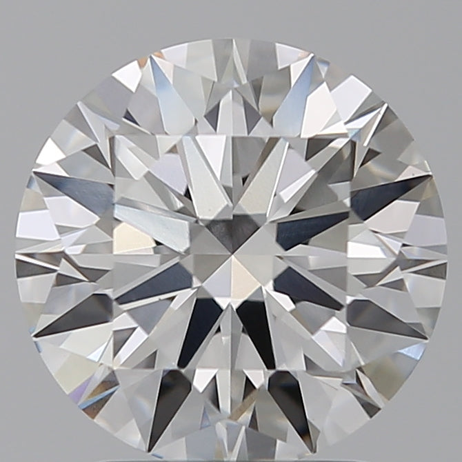 2.25 Carat Round Lab Diamond with  Cut Diamond in 14KT  view 1
