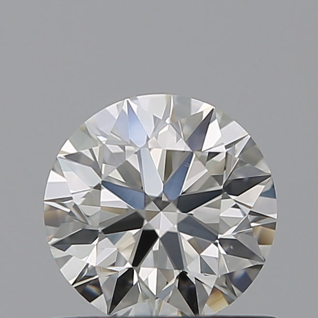 0.65 Carat Round Natural Diamond with  Cut Diamond in 14KT  view 1
