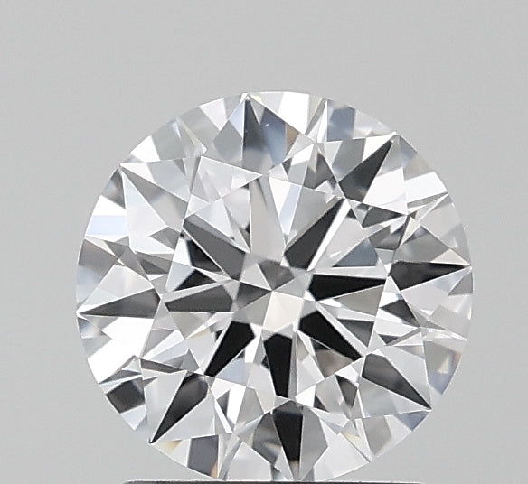 1.26 Carat Round Lab Diamond with  Cut Diamond in 14KT  view 1
