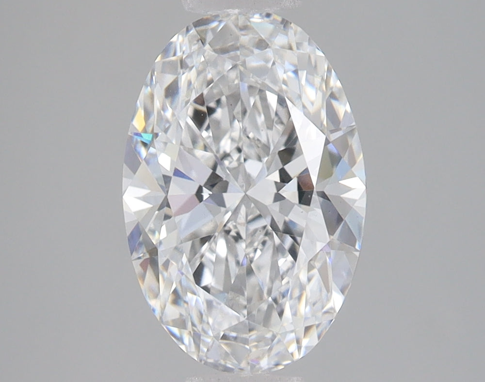 2.47 Carat Oval Lab Diamond with  Cut Diamond in 14KT  view 1
