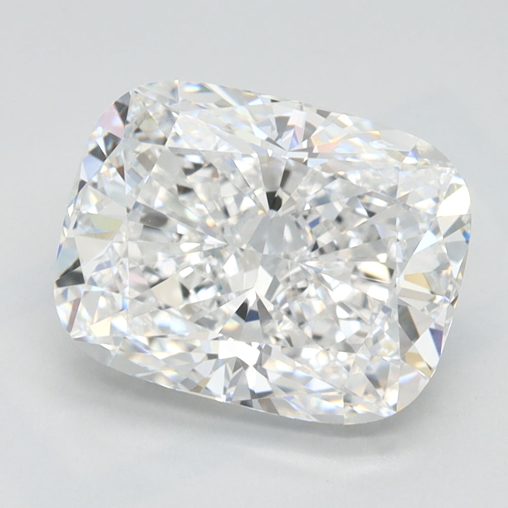2.67 Carat Cushion Lab Diamond with  Cut Diamond in 14KT  view 1
