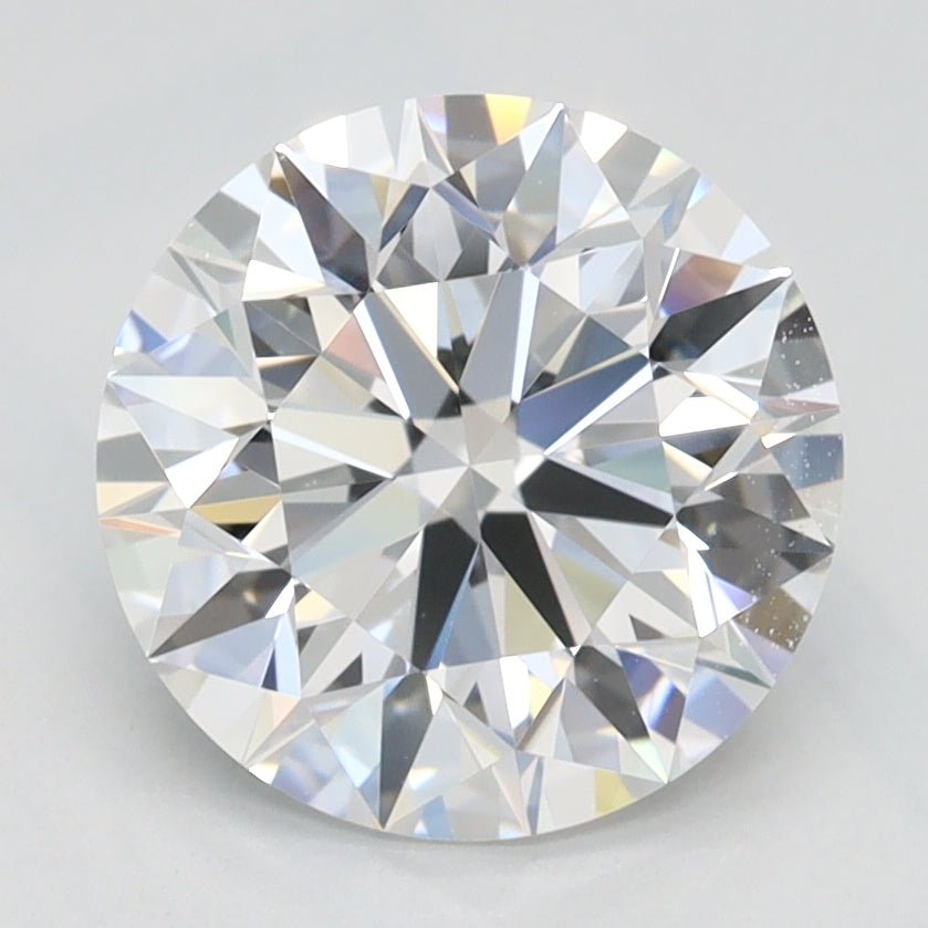 2.0 Carat Round Lab Diamond with  Cut Diamond in 14KT  view 1

