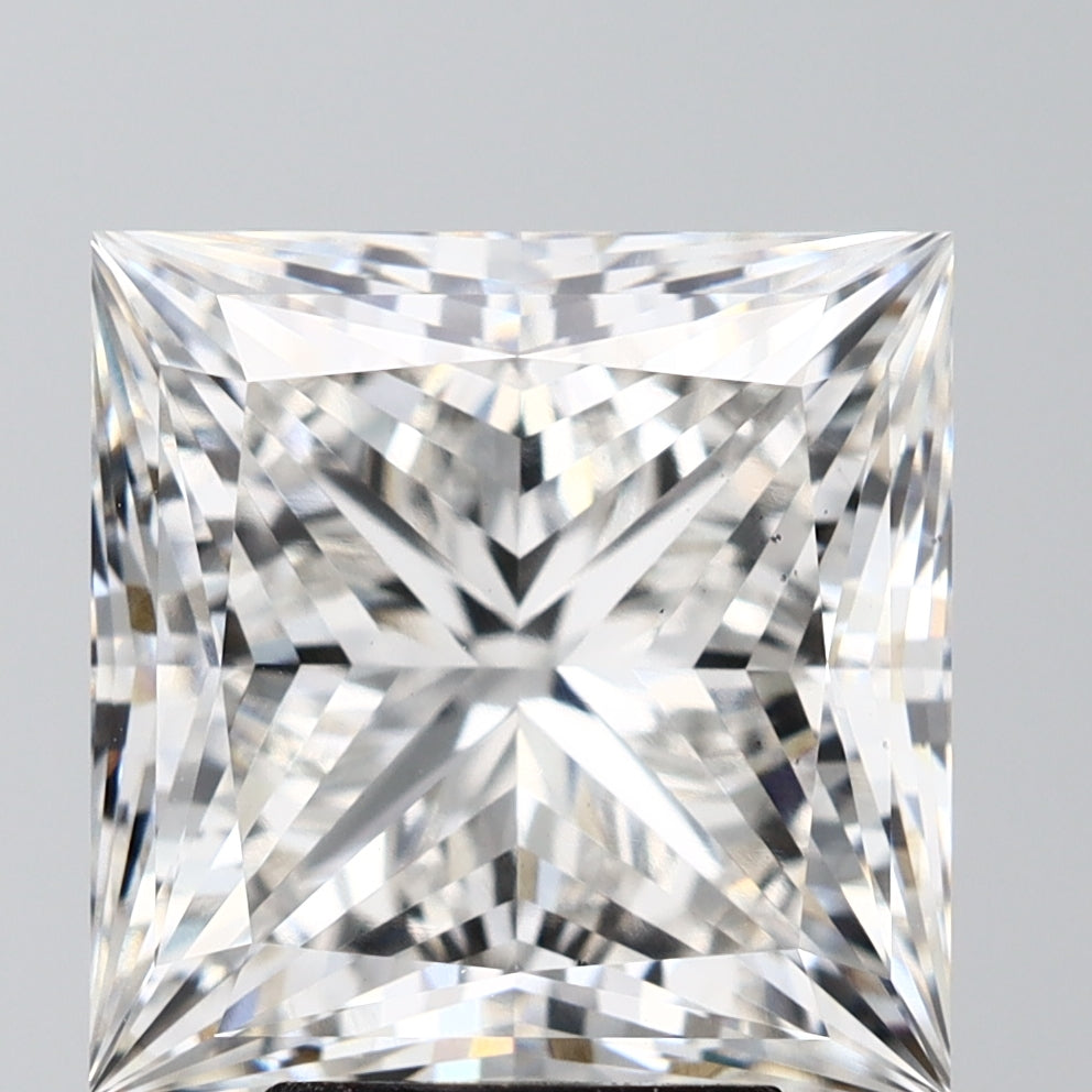 5.5 Carat Princess Lab Diamond with  Cut Diamond in 14KT  view 1
