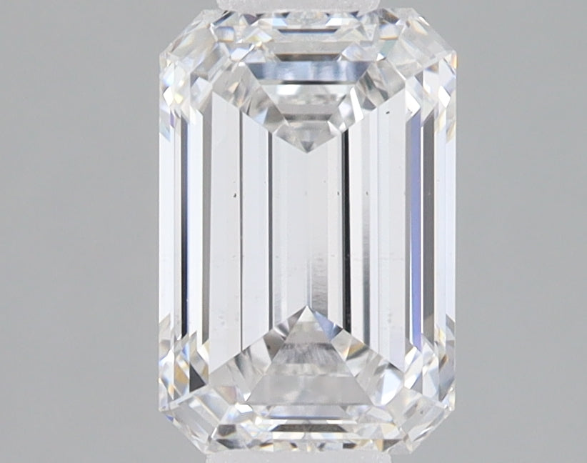 1.56 Carat Emerald Lab Diamond with  Cut Diamond in 14KT  view 1
