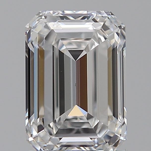 1.53 Carat Emerald Lab Diamond with  Cut Diamond in 14KT  view 1
