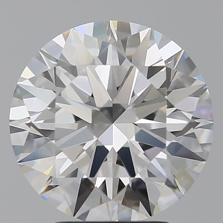 3.51 Carat Round Lab Diamond with  Cut Diamond in 14KT  view 1
