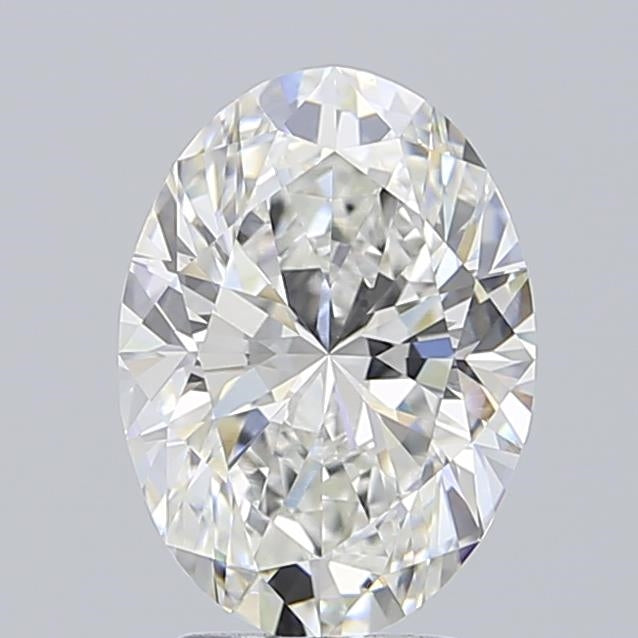 3.02 Carat Oval Lab Diamond with  Cut Diamond in 14KT  view 1
