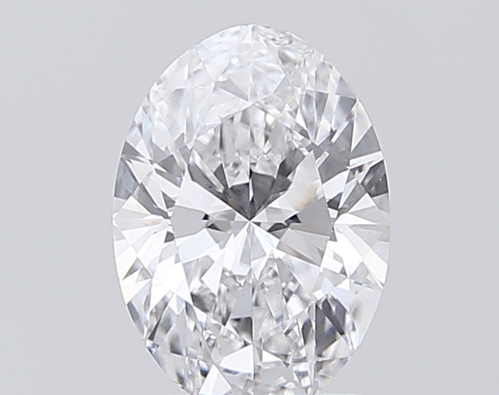 2.01 Carat Oval Lab Diamond with  Cut Diamond in 14KT  view 1

