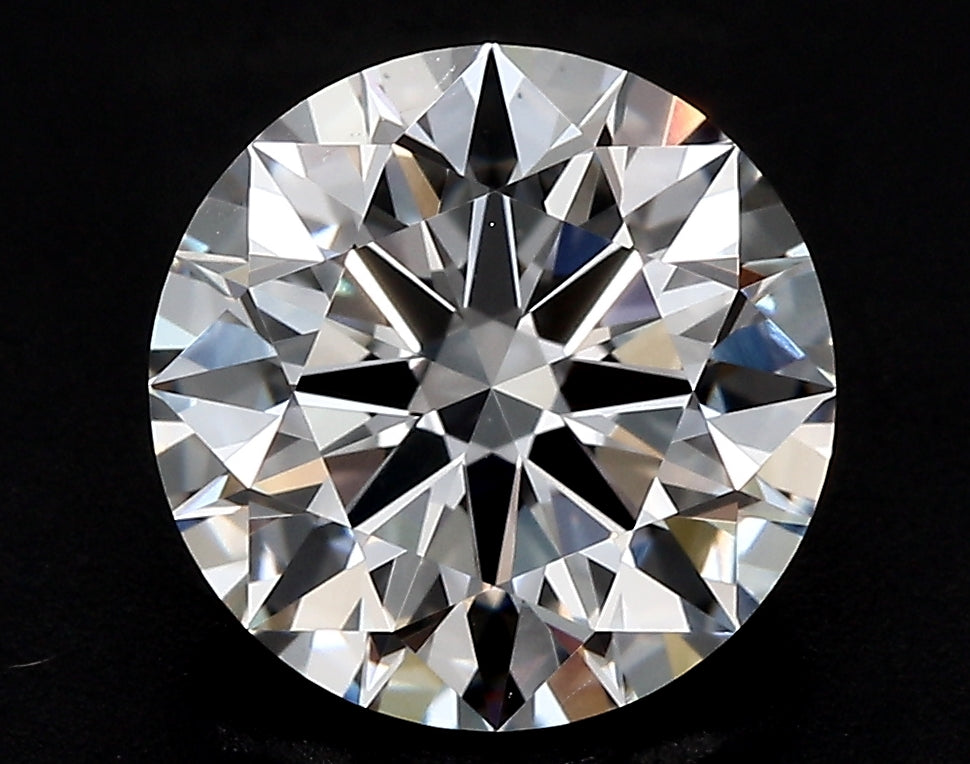 2.72 Carat Round Lab Diamond with  Cut Diamond in 14KT  view 1
