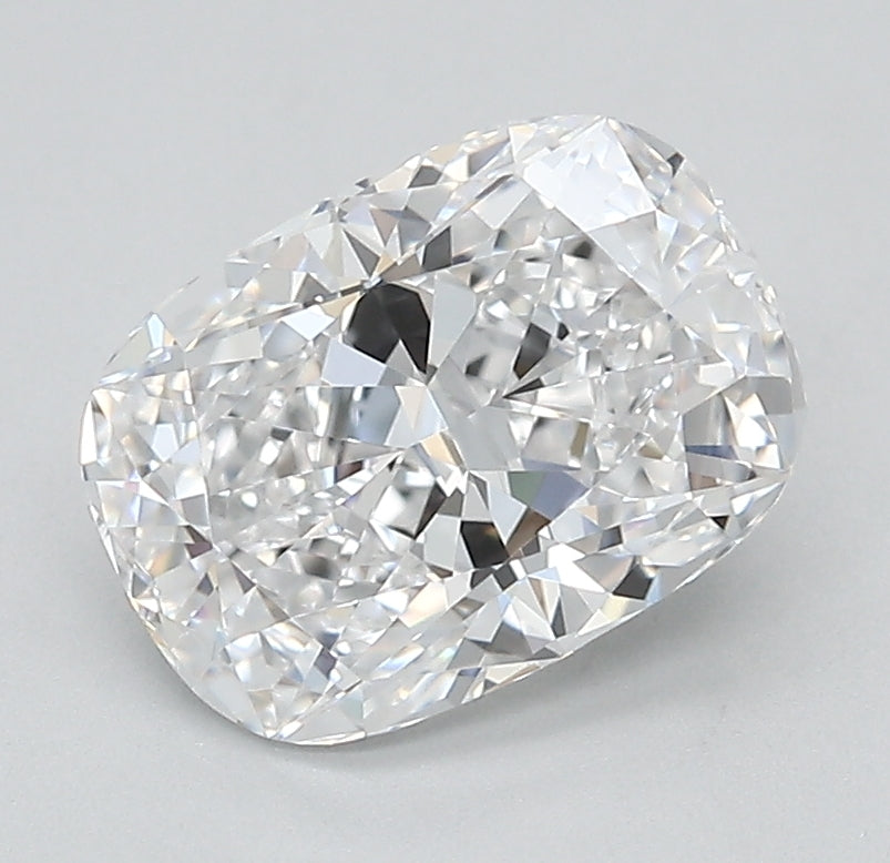 2.01 Carat Cushion Lab Diamond with  Cut Diamond in 14KT  view 1
