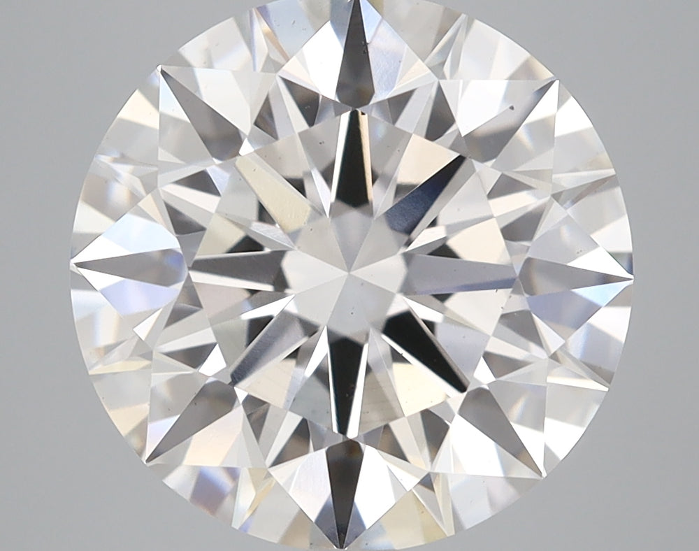 6.05 Carat Round Lab Diamond with  Cut Diamond in 14KT  view 1
