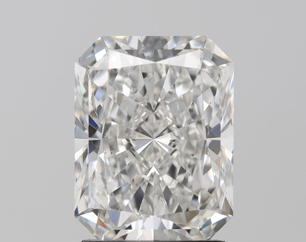 3.07 Carat Radiant Lab Diamond with  Cut Diamond in 14KT  view 1
