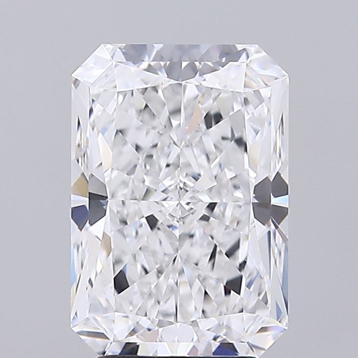 3.85 Carat Radiant Lab Diamond with  Cut Diamond in 14KT  view 1

