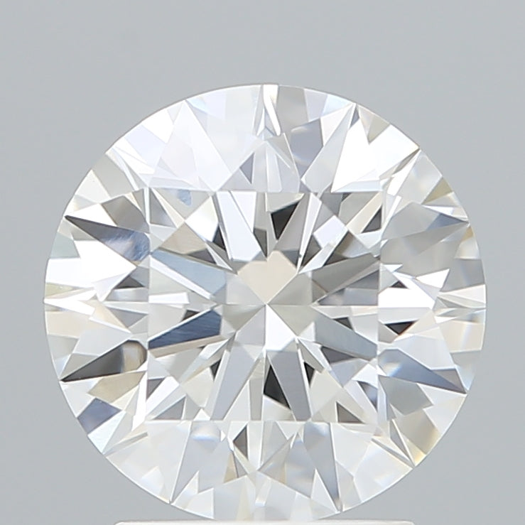 2.41 Carat Round Lab Diamond with  Cut Diamond in 14KT  view 1
