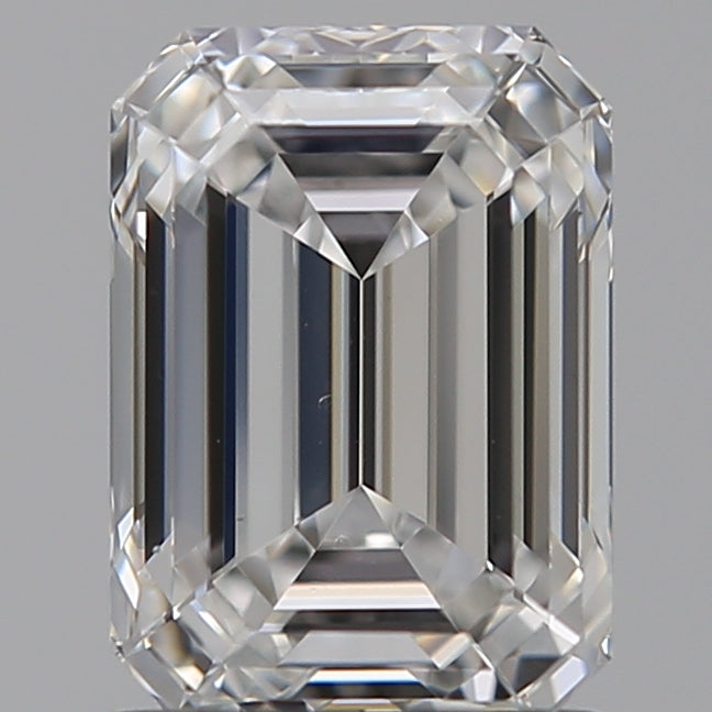 1.52 Carat Emerald Lab Diamond with  Cut Diamond in 14KT  view 1
