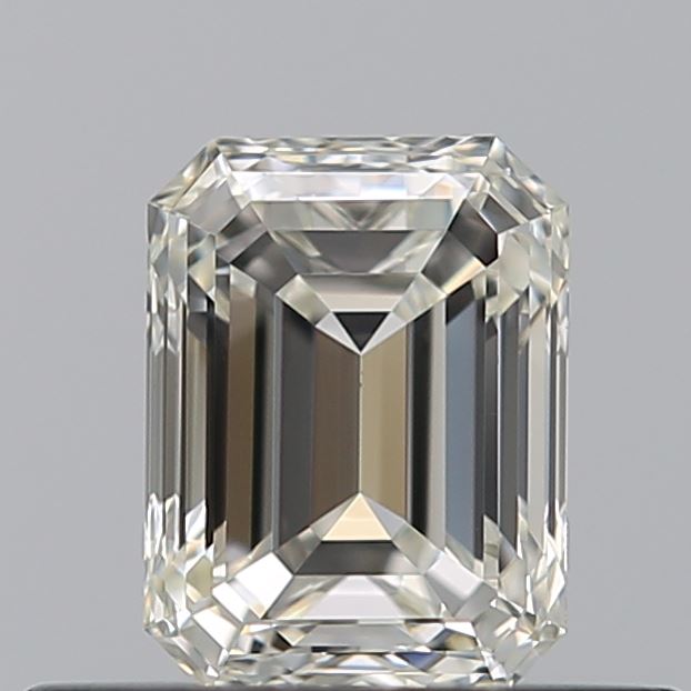 0.5 Carat Emerald Natural Diamond with  Cut Diamond in 14KT  view 1
