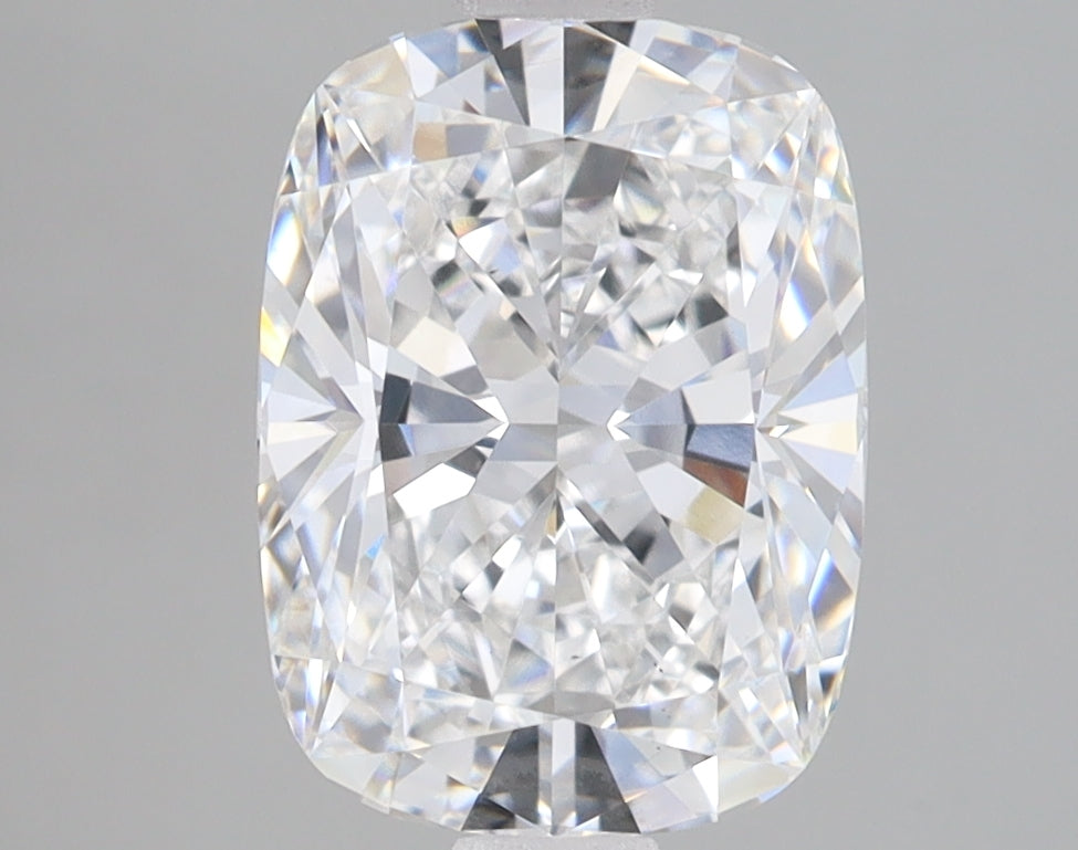 2.78 Carat Cushion Lab Diamond with  Cut Diamond in 14KT  view 1
