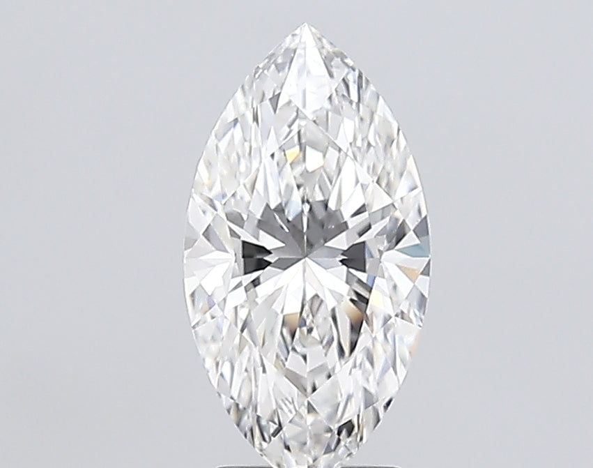 3.05 Carat Marquise Lab Diamond with  Cut Diamond in 14KT  view 1

