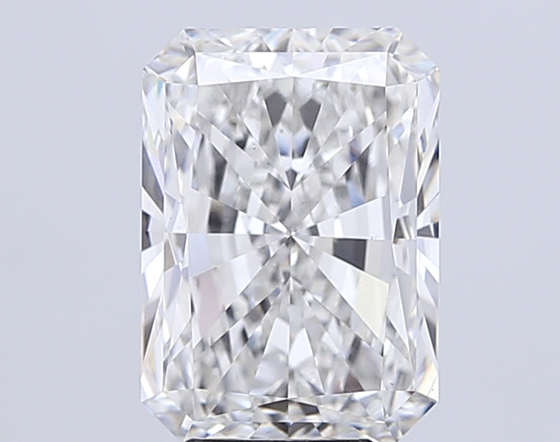 7.02 Carat Radiant Lab Diamond with  Cut Diamond in 14KT  view 1
