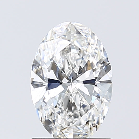 1.14 Carat Oval Lab Diamond with  Cut Diamond in 14KT  view 1

