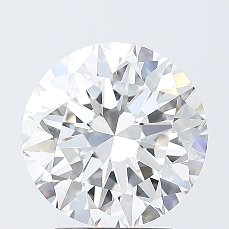 3.01 Carat Round Lab Diamond with  Cut Diamond in 14KT  view 1
