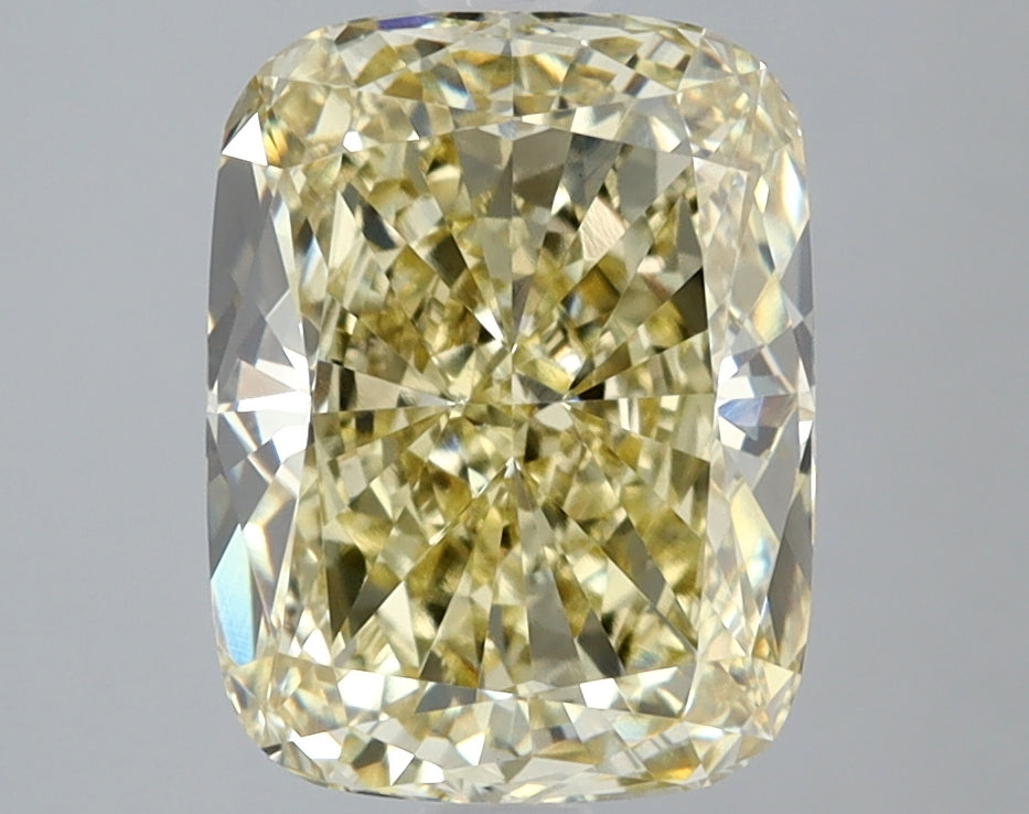 3.01 Carat Cushion Lab Diamond with  Cut Diamond in 14KT  view 1
