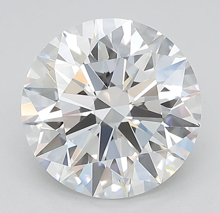 2.17 Carat Round Lab Diamond with  Cut Diamond in 14KT  view 1
