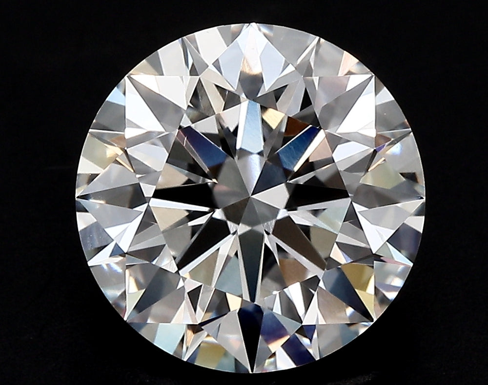 1.9 Carat Round Lab Diamond with  Cut Diamond in 14KT  view 1
