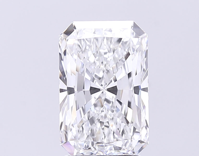3.02 Carat Radiant Lab Diamond with  Cut Diamond in 14KT  view 1
