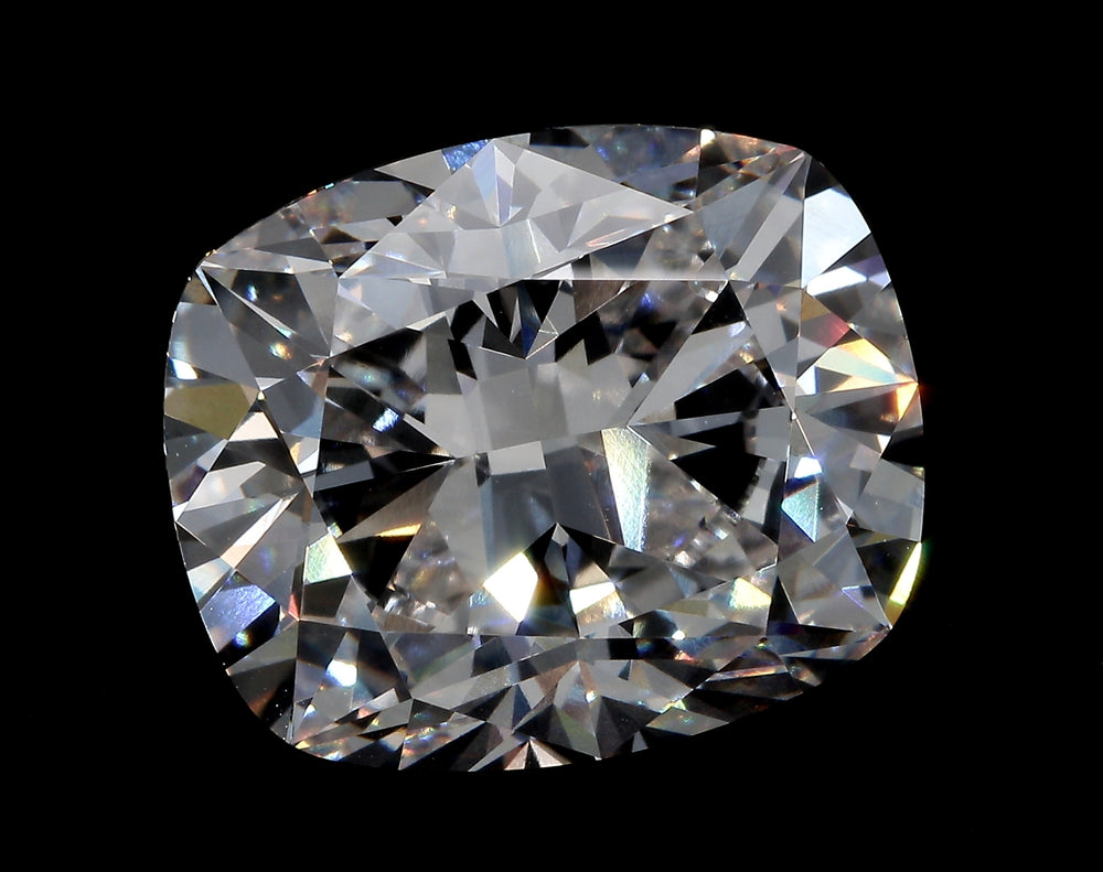 5.55 Carat Cushion Lab Diamond with  Cut Diamond in 14KT  view 1

