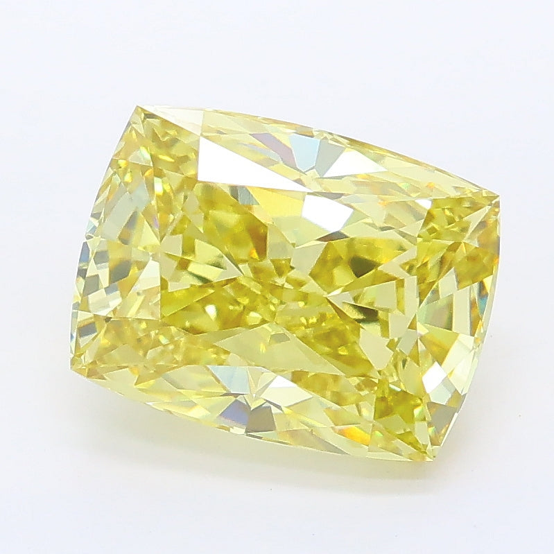 3.09 Carat Cushion Lab Diamond with  Cut Diamond in 14KT  view 1
