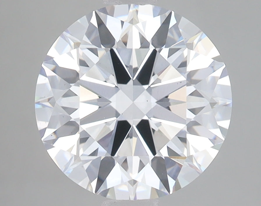 3.09 Carat Round Lab Diamond with  Cut Diamond in 14KT  view 1
