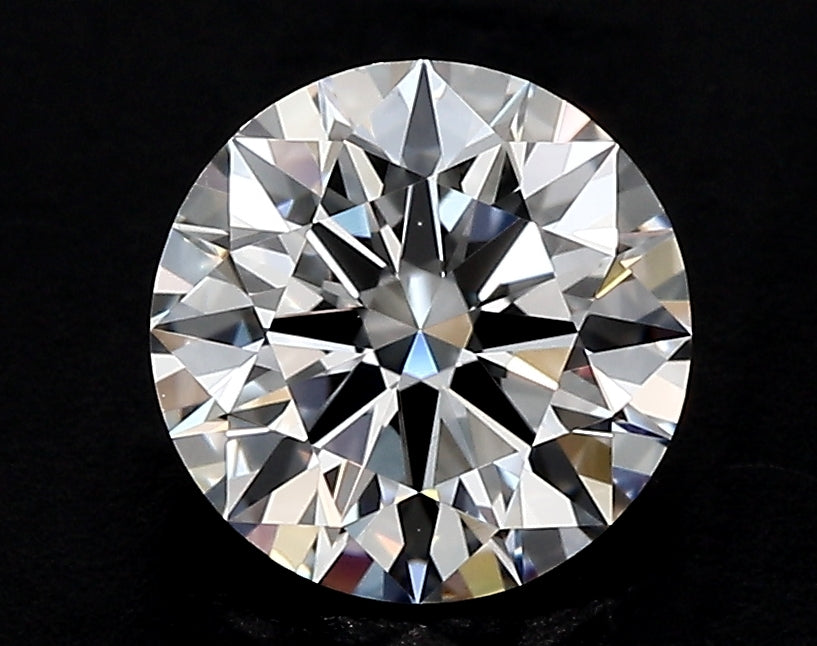 2.5 Carat Round Lab Diamond with  Cut Diamond in 14KT  view 1
