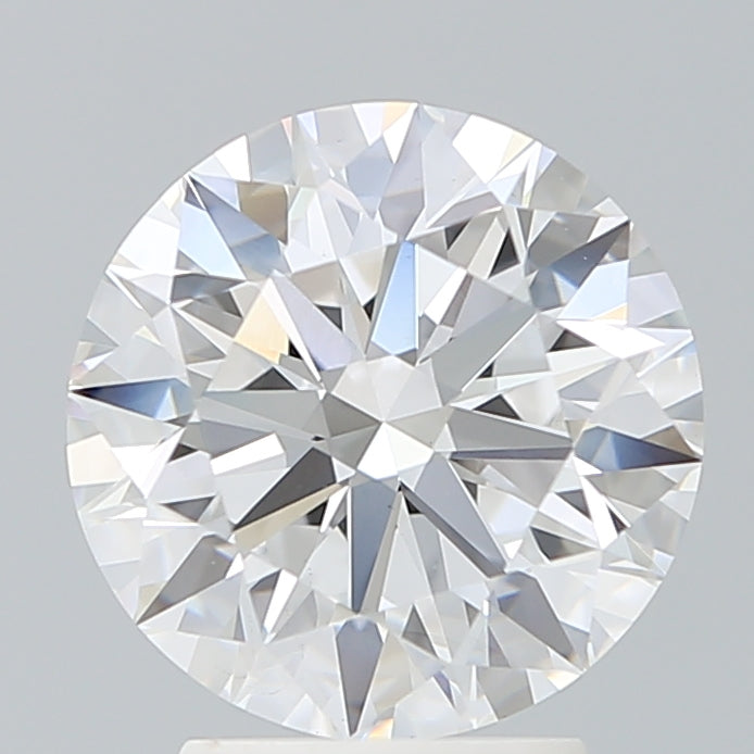 3.18 Carat Round Lab Diamond with  Cut Diamond in 14KT  view 1
