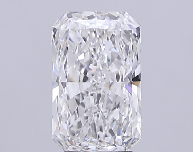 4.03 Carat Radiant Lab Diamond with  Cut Diamond in 14KT  view 1
