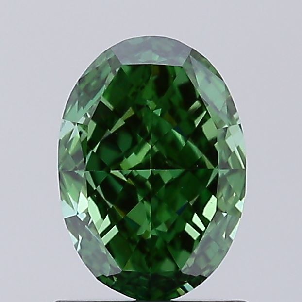 1.02 Carat Oval Lab Diamond with  Cut Diamond in 14KT  view 1
