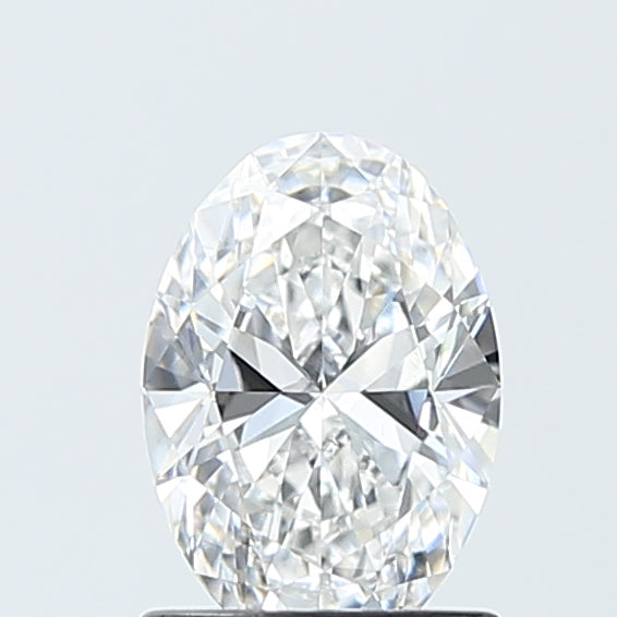 1.09 Carat Oval Lab Diamond with  Cut Diamond in 14KT  view 1
