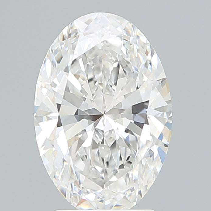 3.0 Carat Oval Lab Diamond with  Cut Diamond in 14KT  view 1

