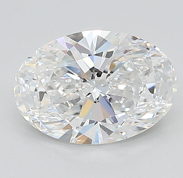 1.54 Carat Oval Lab Diamond with  Cut Diamond in 14KT  view 1

