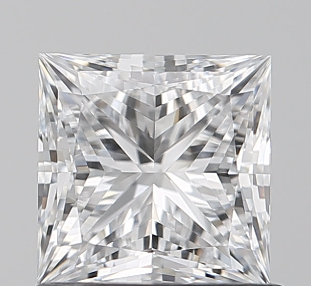 1.04 Carat Princess Lab Diamond with  Cut Diamond in 14KT  view 1
