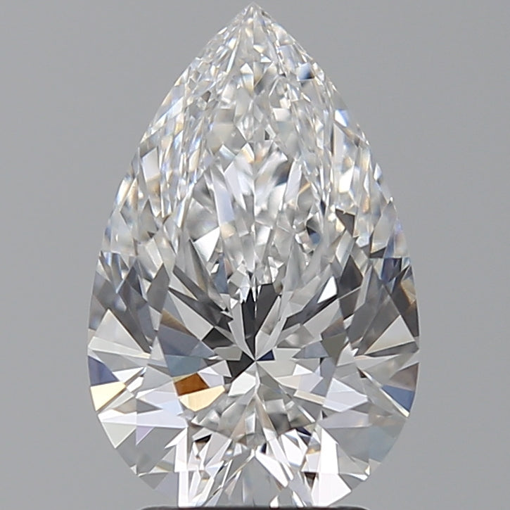 2.78 Carat Pear Lab Diamond with  Cut Diamond in 14KT  view 1
