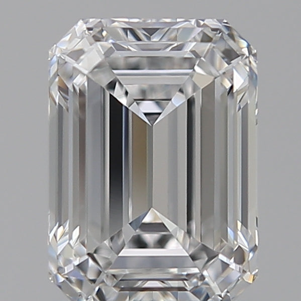 1.51 Carat Emerald Lab Diamond with  Cut Diamond in 14KT  view 1
