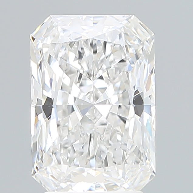 3.04 Carat Radiant Lab Diamond with  Cut Diamond in 14KT  view 1
