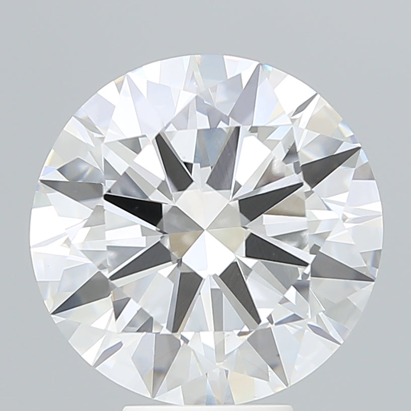 7.12 Carat Round Lab Diamond with  Cut Diamond in 14KT  view 1
