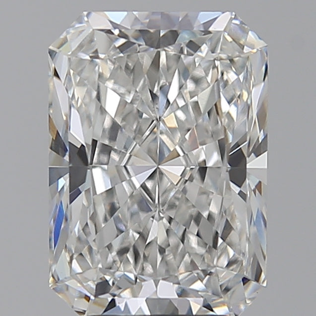 4.01 Carat Radiant Lab Diamond with  Cut Diamond in 14KT  view 1
