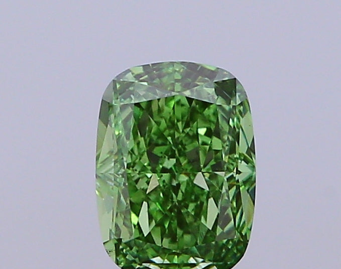 1.03 Carat Cushion Lab Diamond with  Cut Diamond in 14KT  view 1
