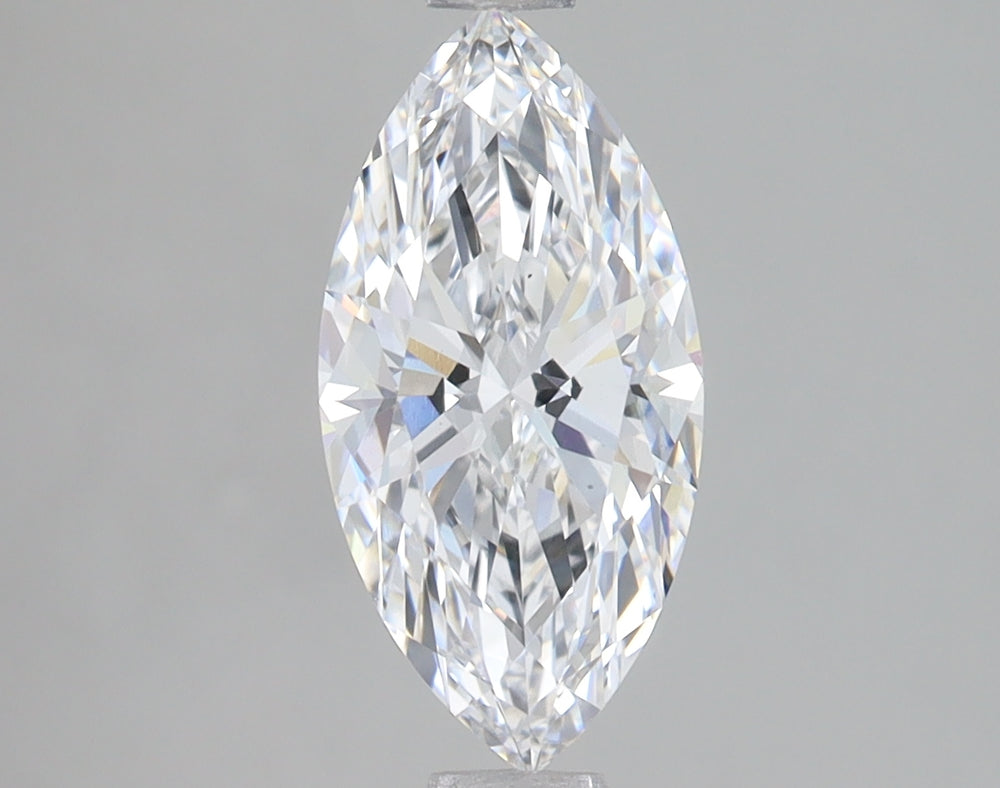 1.6 Carat Marquise Lab Diamond with  Cut Diamond in 14KT  view 1
