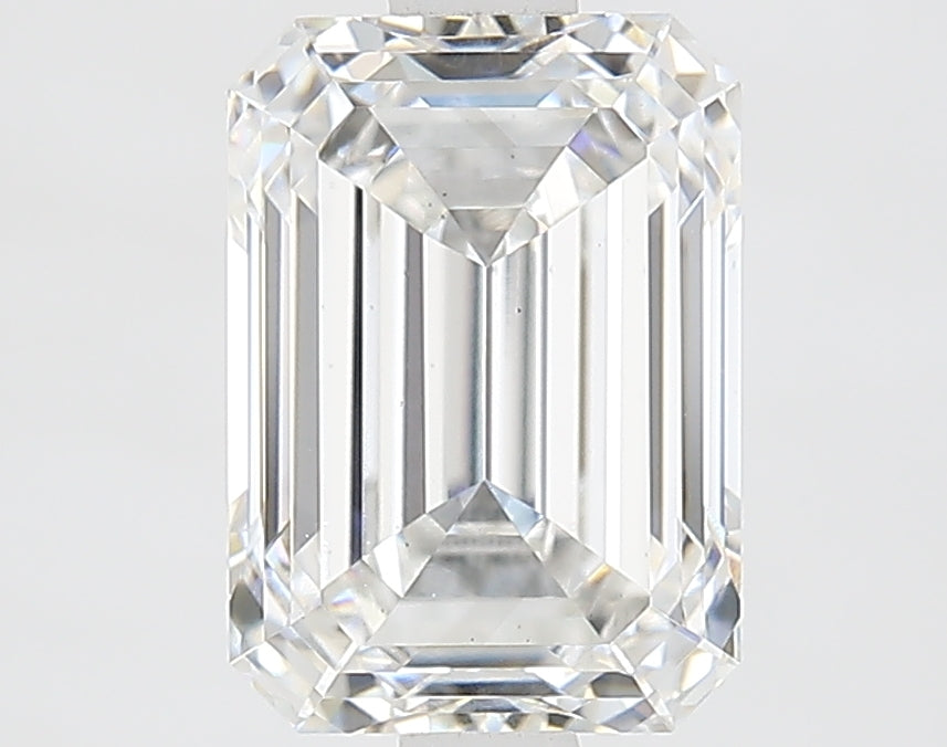 2.12 Carat Emerald Lab Diamond with  Cut Diamond in 14KT  view 1
