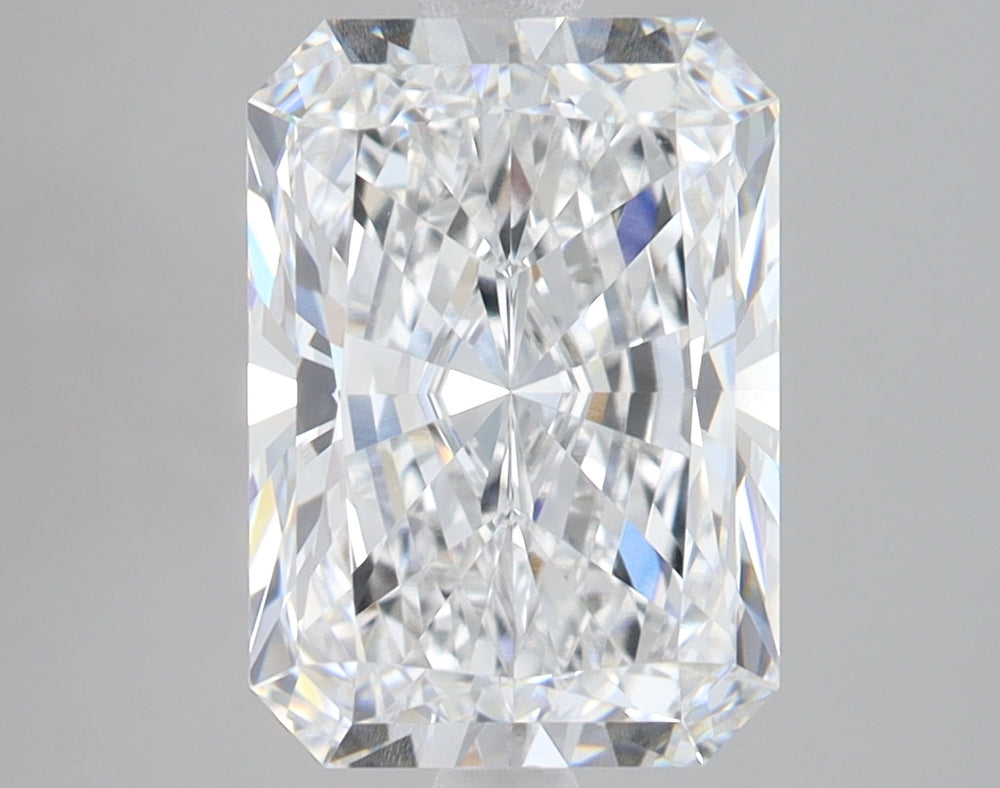 3.41 Carat Radiant Lab Diamond with  Cut Diamond in 14KT  view 1
